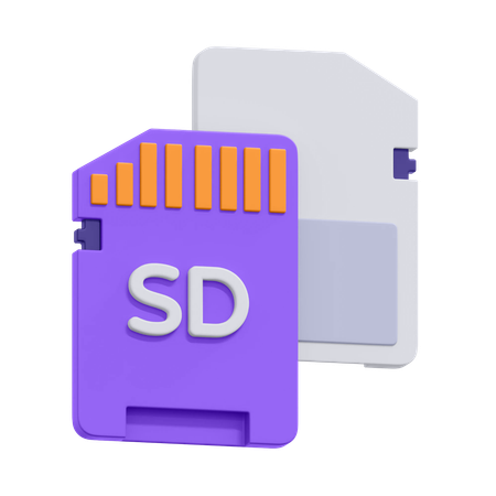 Camera Sd Card  3D Icon