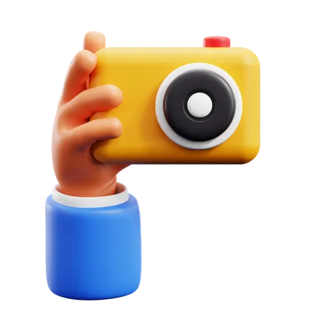 Câmera segurando gestos com as mãos  3D Icon
