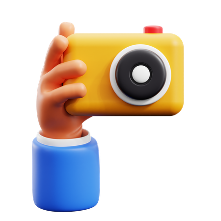 Câmera segurando gestos com as mãos  3D Icon