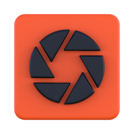 Camera Shutter  3D Icon
