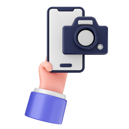 Camera Smartphone  3D Icon