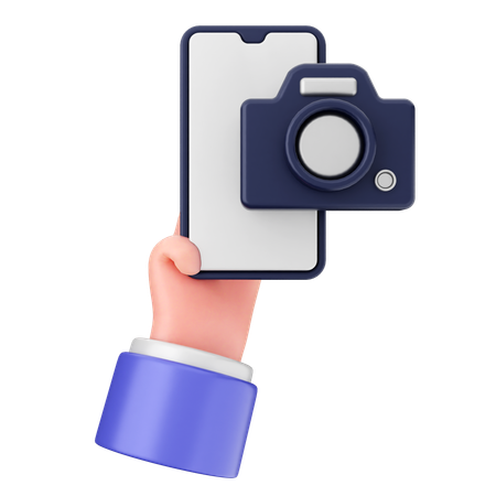 Camera Smartphone  3D Icon