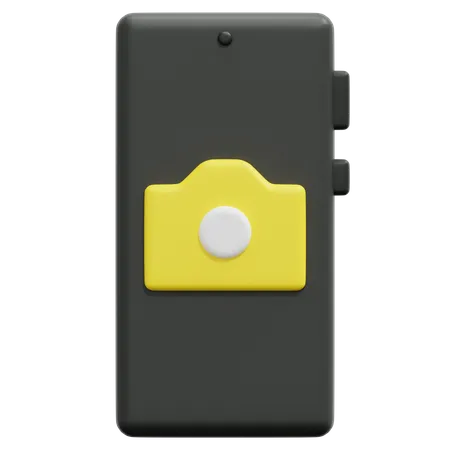 Câmera de smartphone  3D Icon
