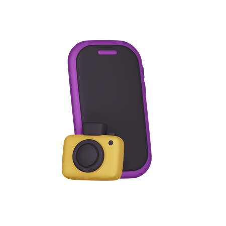 Câmera de smartphone  3D Icon