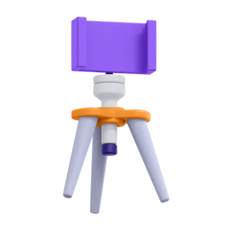 A Collection Of Phone Camera Tripod In 3 D Format 3D Icon