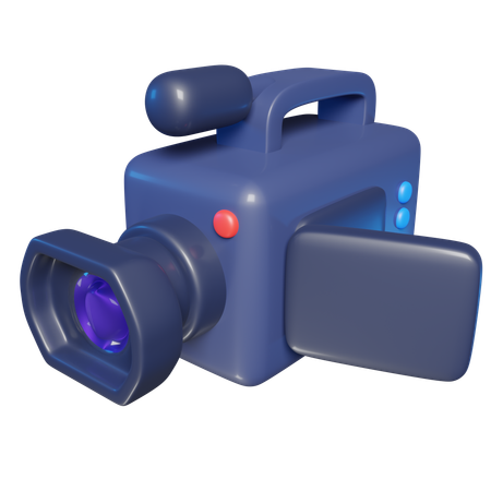 カメラビデオ  3D Icon