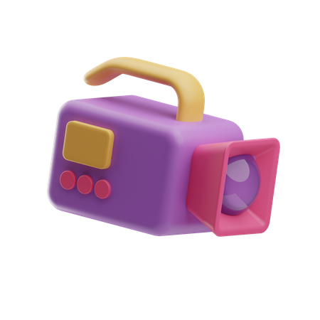 Caméra vidéo  3D Icon