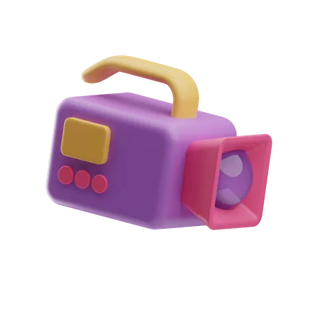 Caméra vidéo  3D Icon