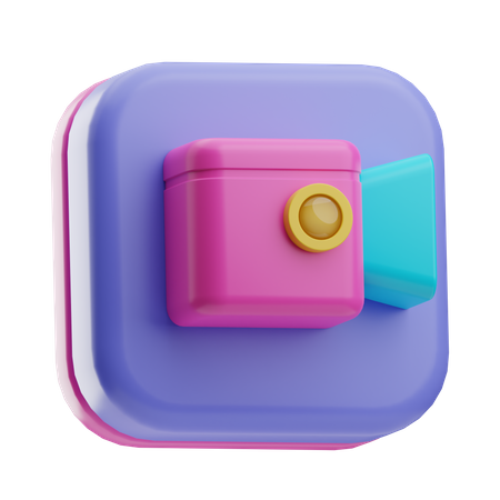 Caméra vidéo  3D Icon