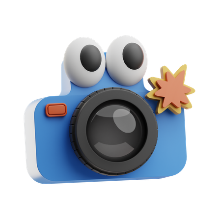 Camera With Funny Eye  3D Icon