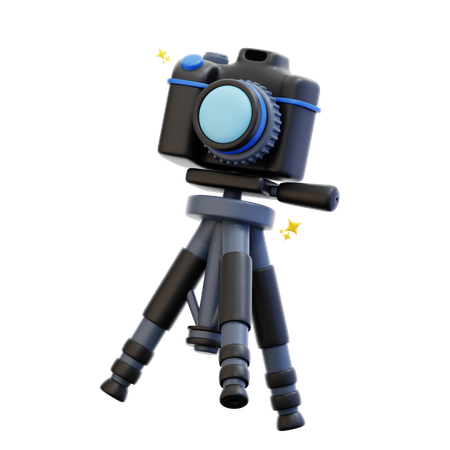 Camera With Stand  3D Icon