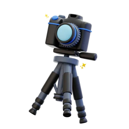 Camera With Stand  3D Icon