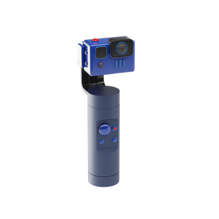 Camera With Stick  3D Icon