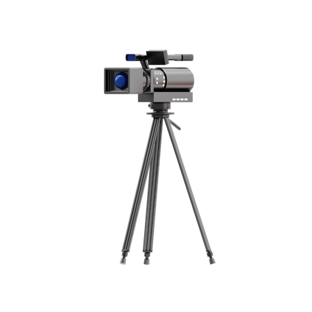 Camera With Tripod  3D Icon