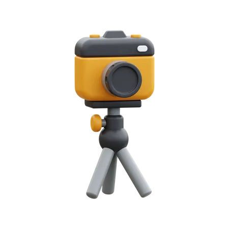 Camera With Tripod  3D Icon