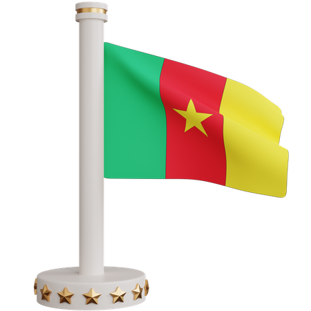 Cameroon National Flag  3D Icon