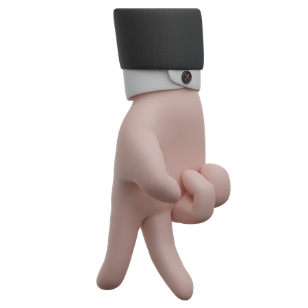 Caminar con la mano gestos con las manos  3D Icon