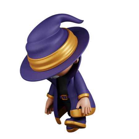 Caminhada cansada do mago  3D Icon