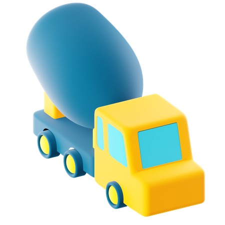 Caminhão betoneira  3D Icon