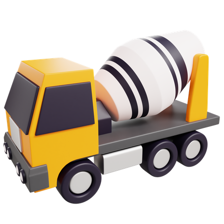 Caminhão betoneira  3D Icon