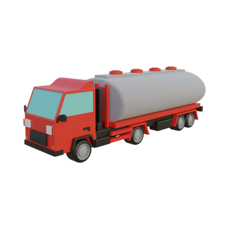 Caminhão de combustível  3D Illustration