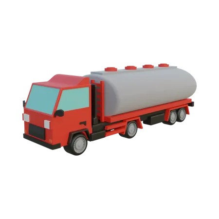Caminhão de combustível  3D Illustration
