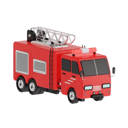 Caminhão de bombeiros  3D Icon
