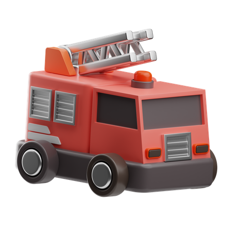 Caminhão de bombeiros  3D Icon