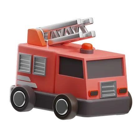 Caminhão de bombeiros  3D Icon