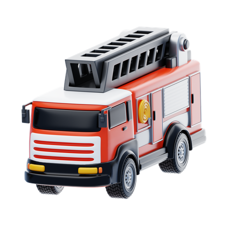 Caminhão de bombeiros  3D Icon