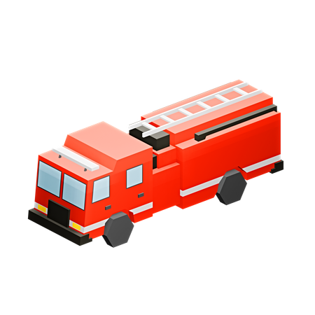 Caminhão de bombeiros  3D Icon