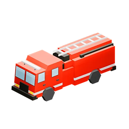 Caminhão de bombeiros  3D Icon