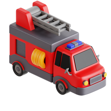 Caminhão de bombeiros  3D Icon