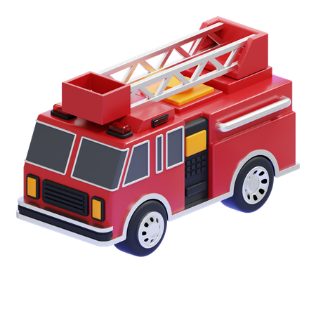 Caminhão de bombeiros  3D Icon