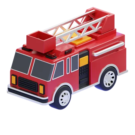 Caminhão de bombeiros  3D Icon