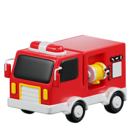 Caminhão de bombeiros  3D Icon