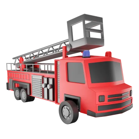 Caminhão de bombeiros  3D Illustration