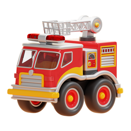 Caminhão de bombeiros  3D Icon