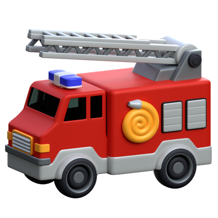 Caminhão de bombeiros  3D Icon