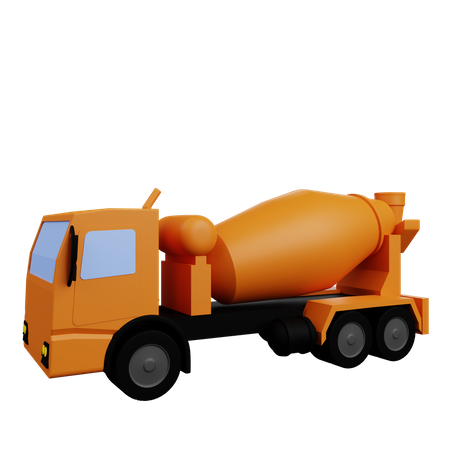 Caminhão de cimento  3D Icon