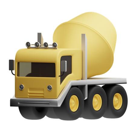 Caminhão de cimento  3D Icon