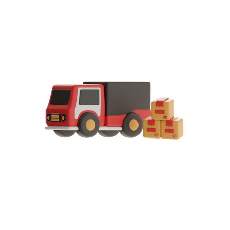 Caminhão de entrega  3D Icon