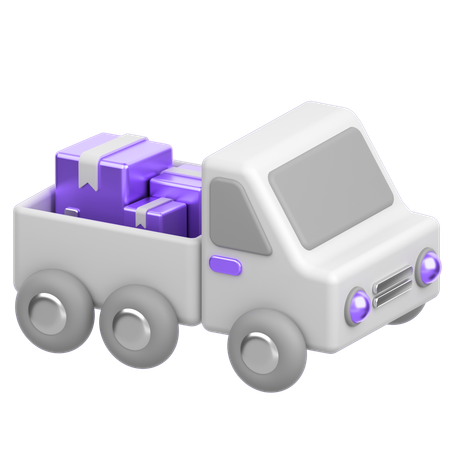 Caminhão de entrega  3D Icon