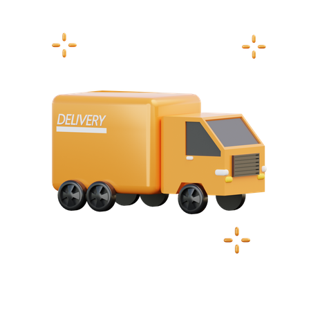 Caminhão de entrega  3D Icon