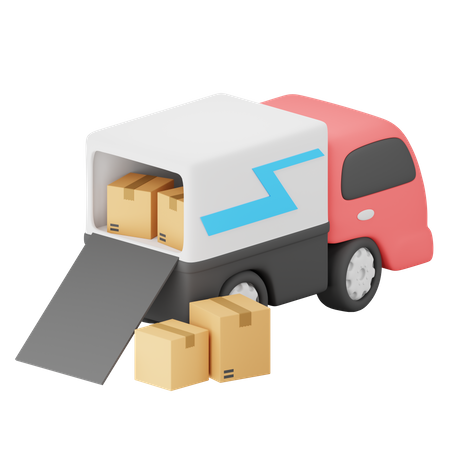 Caminhão de entrega  3D Icon