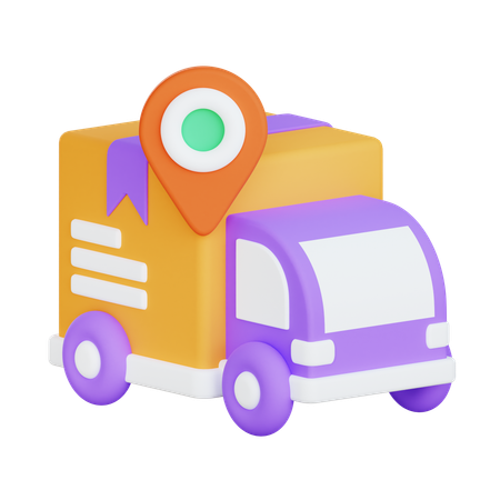 Caminhão de entrega  3D Icon