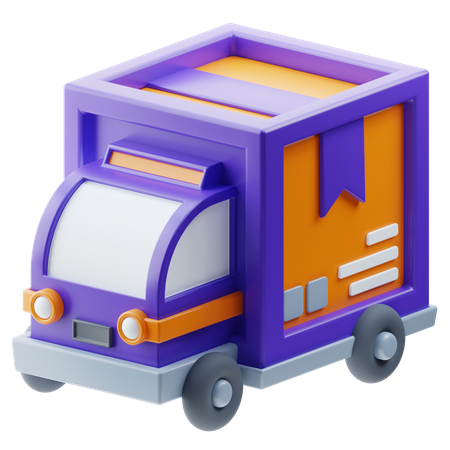 Caminhão de entrega  3D Icon