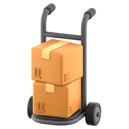 Caminhão de mão  3D Icon