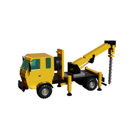 Caminhão de perfuração  3D Icon