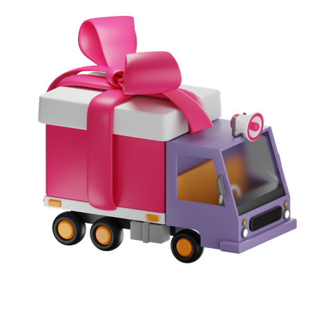 Caminhão de presente  3D Icon